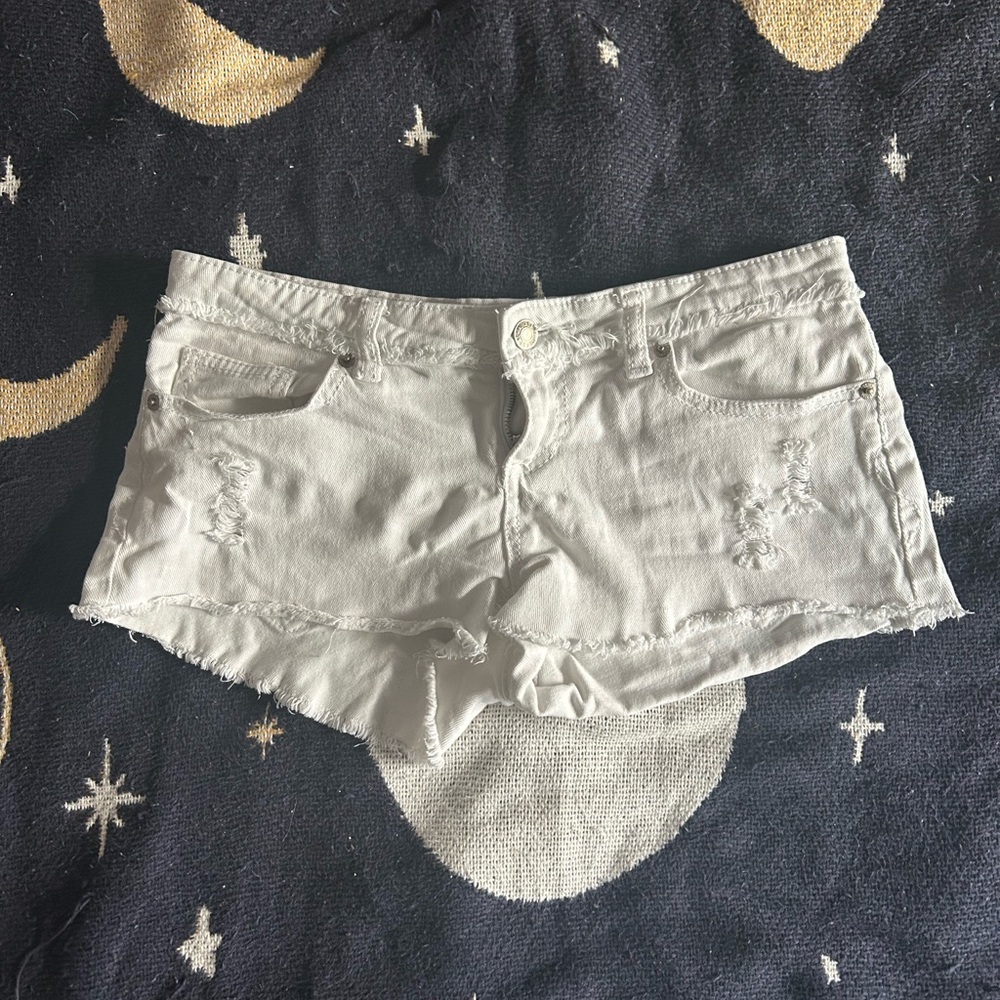 Wet Seal White Jean Shorts